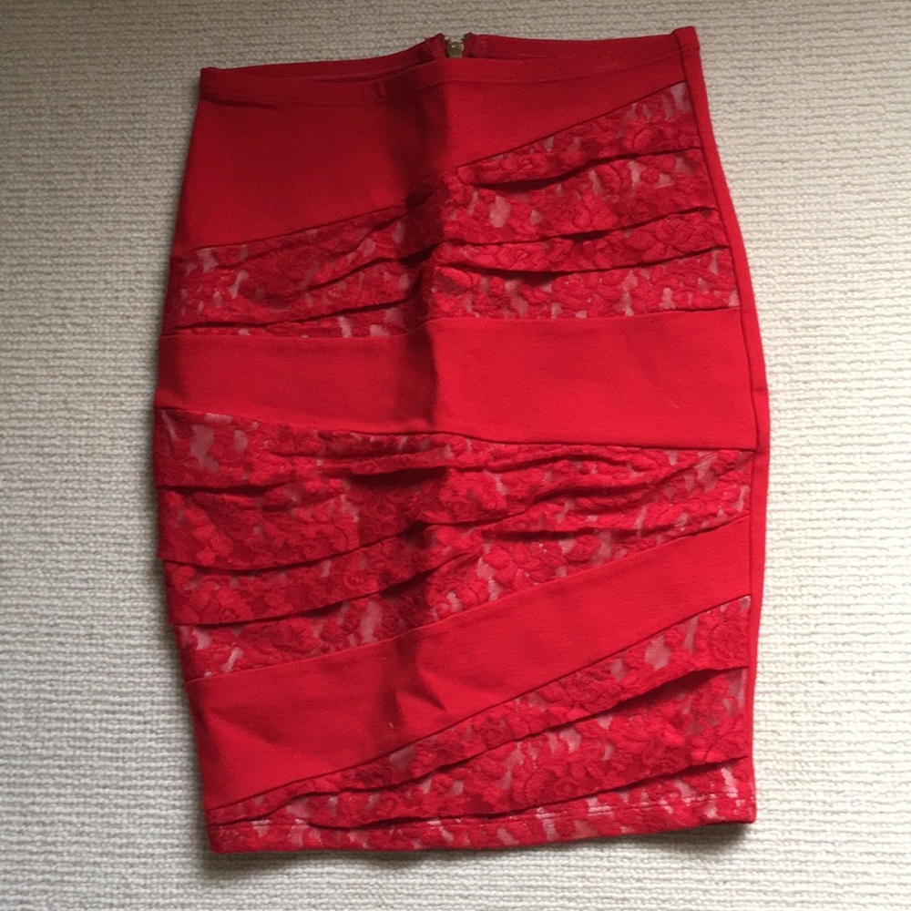 Body by Victoria lace miniskirt